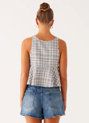 Top corto tipo halter Osborne - Comprobar