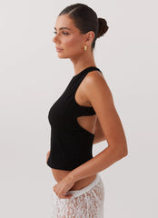 Top sin mangas Alice Cut Out - Negro