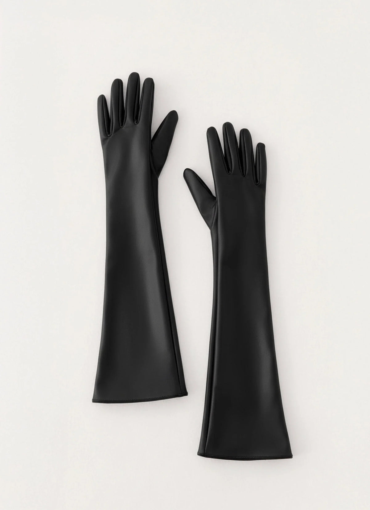 Guantes de piel sintética Attalina - Negro