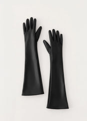 Guantes de piel sintética Attalina - Negro