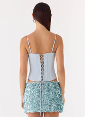 Top Corsé Ania - Azul