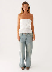 Top fruncido Roisin - Blanco