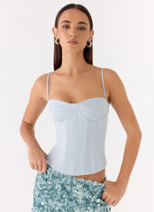 Top Corsé Ania - Azul