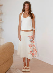 Falda Midi Valley - Estampado Floral Siena
