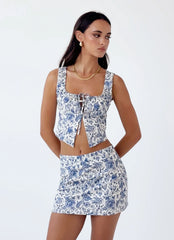 Top Corsé Take Me Away - Paisley Azul