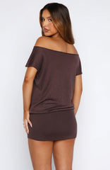 Minivestido "Following My Instincts" Chocolate