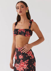 Top bralette Valencia Villa - Midnight Rosa