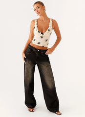 Pantalones vaqueros holgados Pera - Lavado marrón