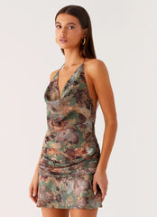Minivestido Wineweather Cowl - Vintage Blossom