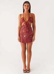 Minivestido Sahara Nights con Cuentas - Óxido