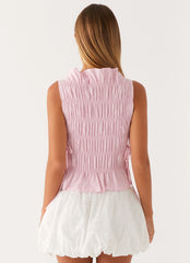 Top Alysa Drapeado - Rosa