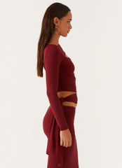Top cruzado Capucine - Mulberry