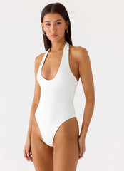Body con cuello halter Set The Scene - Blanco