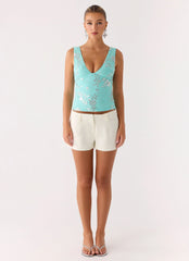 Blusa Leone - Aqua