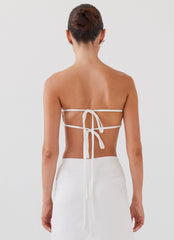 Top tomara que caia Rose Crescent Light - Marfim