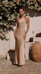 Vestido longo Chiara - Latte