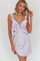 Minivestido con volantes Second Chances lila