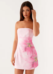 Minivestido tomara que caia Sugar Rush - Rosa