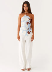 Top Julissa Halter - Estampado Bloom Wave