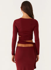 Top cruzado Capucine - Mulberry
