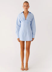 Vestido Mini Clancy - Azul