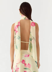 Compre o Top Halter Aberto nas Costas - Lemon Soleil