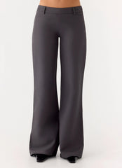 Pantalones de tiro bajo Hot as Ice - Gris