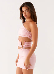 Minivestido con aberturas Malli - Rosa
