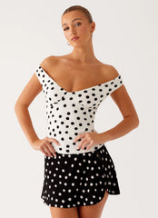 Top Rylie - Lunares Blancos