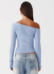 Blusa de Malha Waverly - Azul Celeste