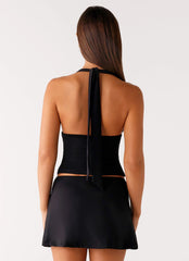Top Halter Margarita - Negro