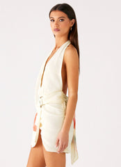 Minivestido Eleanora Plunge - Estampado floral Siena