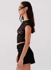 Blusa de Renda Tiffany - Preto