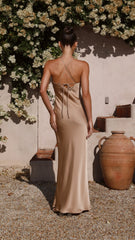 Vestido longo Chiara - Latte