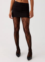 Meias Honor Lace - Preta