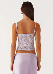 Top de encaje Nancy - Lila