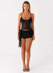 Top Corsé Fergie - Negro