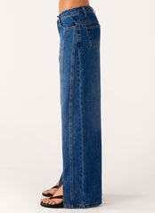 Vaqueros Grayson de pernera recta - Azul denim