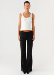 Pantalón Houston con Lazada Delantera - Negro