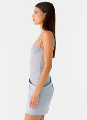 Minivestido Romy - Cinza