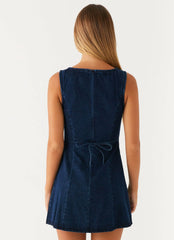 Minivestido vaquero Rochelle - Azul