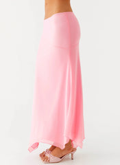 Saia Midi Kerrie Hanky - Rosa Bebê