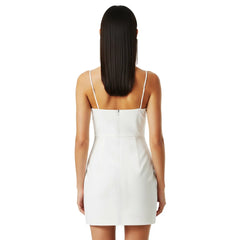 Iris Appliqu�� Mini Dress - White