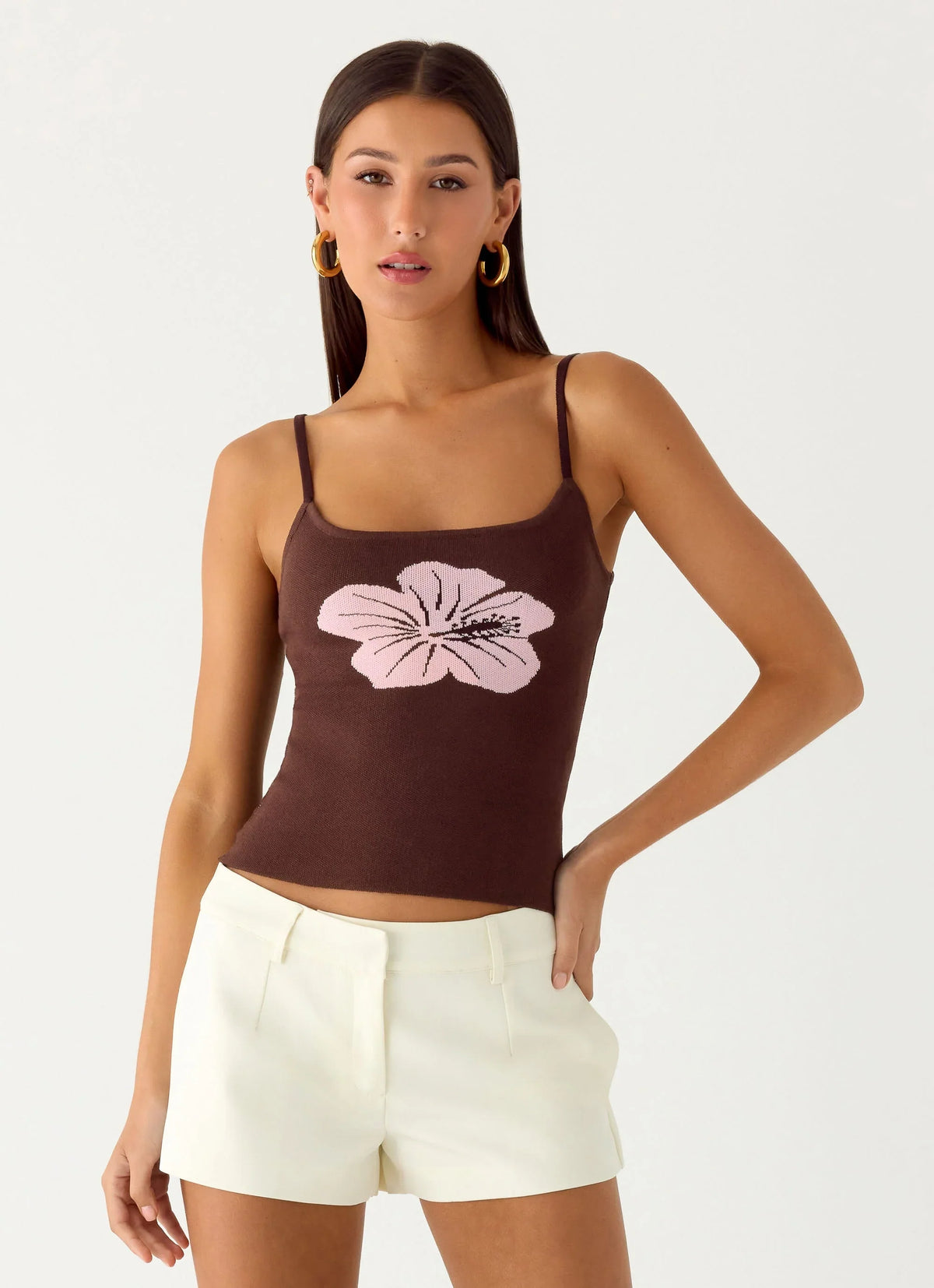 Top de punto Ofira - Espresso Meadow