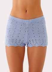 Mini shorts de talle bajo Oakley - Azul