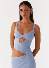 Vestido largo Jocelyn - Azul