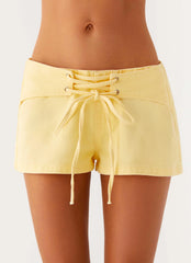Shorts Jeans Mini New Yorker - Amarelo