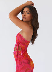 Top de tubo de malla para fiesta en la azotea - Sol floral