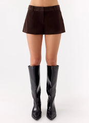 Shorts de antelina Jeremy - Chocolate
