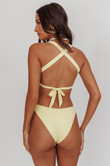 Traje de baño Truly Yours de corte alto Butter